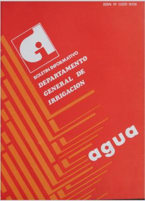 Boletín Informativo del Departamento General de Irrigación Tomo N°4 (números 29 al 34)