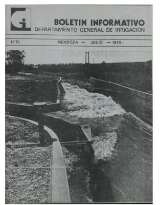 Boletín Informativo del Departamento General de Irrigación Tomo N°2 (números 13 a 18)